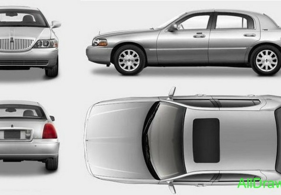 Lincoln Town Car (2006) (Lincoln Town Car (2006)) - drawings of the car